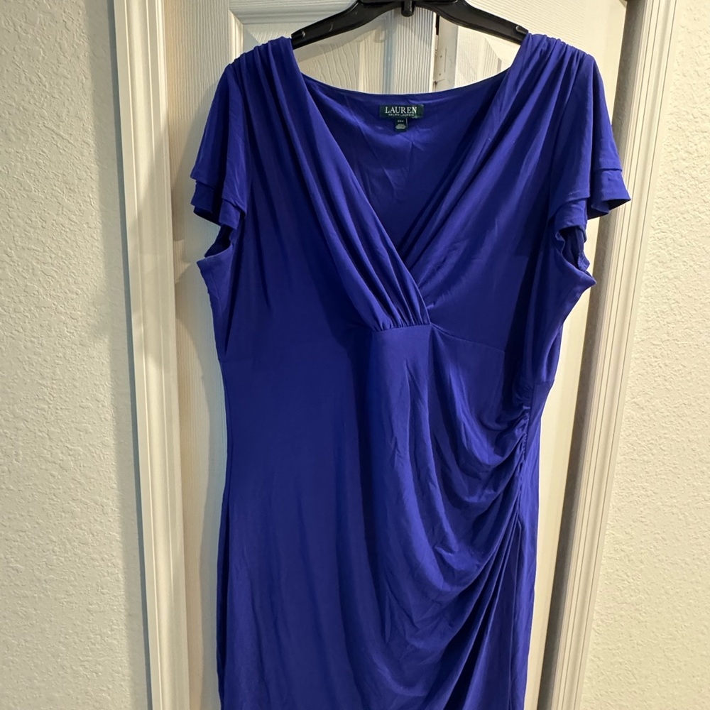 Ralph Lauren Royal Blue Midi Dress